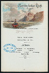 SUPPER(?) [held by] NORDDEUTSCHER LLOYD BREMEN [at] EN ROUTE ABOARD DAMPFER FRIEDRICH DER GROSSE (SS;)