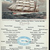 LUNCH [held by] NORDDEUTSCHER LLOYD BREMEN [at] EN ROUTE ABOARD DAMPFER FRIEDRICH DER GROSSE (SS;)
