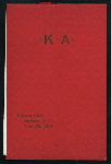 DINNER AT SPRING REUNION AND CONVENTION [held by] KAPPA ALPHA [at] "ELLICOTT CLUB,BUFFALO, NY" (OTHER (CLUB);)