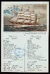 BREAKFAST [held by] NORDDEUTSCHER LLOYD BREMEN [at] EN ROUTE ABOARD DAMPFER FRIEDRICH DER GROSSER (FOR/SS;)