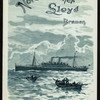 DINNER [held by] NORDDEUTSCHER LLOYD BREMEN [at] EN ROUTE ABOARD DAMPFER FRIEDRICH DER GROSSER (FOR/SS;)