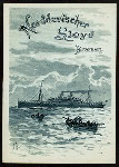 DINNER [held by] NORDDEUTSCHER LLOYD BREMEN [at] EN ROUTE ABOARD DAMPFER FRIEDRICH DER GROSSER (FOR/SS;)