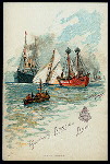 DINNER [held by] HAMBURG-AMERIKA LINIE -STEAMER FURST BISMARCK [at] EN ROUTE (SS)