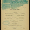 BREAKFAST [held by] STATLER'S HOTEL [at] "BUFFALO, NY" (HOTEL)