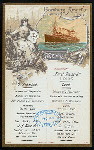 LUNCH [held by] HAMBURG-AMERIKA LINIE [at] SS FURST BISMARCK (SS;)