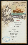 SUPPER [held by] HAMBURG-AMERIKA LINIE [at] SS FURST BISMARCK (SS;)