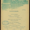 LUNCH [held by] TATLER'S HOTEL [at] "ELLICOTT SQUARE,BUFFALO,[NY?]" (HOTEL;)