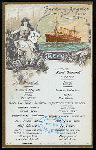 LUNCH [held by] HAMBURG-AMERIKA LINIE [at] SS FURST BISMARCK (SS;)