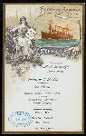 LUNCH [held by] HAMBURG-AMERIKA LINIE [at] SS FURST BISMARCK (SS;)