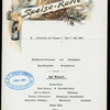 LUNCH [held by] NORDDEUTSCHER LLOYD BREMEN [at] SS FRIEDRICH DER GROSSE (SS;)