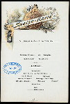 LUNCH [held by] NORDDEUTSCHER LLOYD BREMEN [at] SS FRIEDRICH DER GROSSE (SS;)