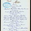 DINNER [held by] OCEANIC STEAMSHIP COMPANY [at] SS SIERRA (SS;)