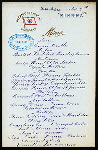 DINNER [held by] OCEANIC STEAMSHIP COMPANY [at] SS SIERRA (SS;)