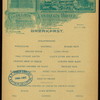 BREAKFAST [held by] TATLER'S HOTEL [at] "ELLICOTT SQUARE,BUFFALO,[NY?]" (HOTEL;)