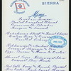 BREAKFAST [held by] OCEANIC STEAMSHIP COMPANY - SIERRA [at] EN ROUTE (SS)