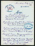 BREAKFAST [held by] OCEANIC STEAMSHIP COMPANY - SIERRA [at] EN ROUTE (SS)