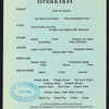 BREAKFAST [held by] COOLEY'S [at] "SPRINGFIELD,MASS." (HOTEL)
