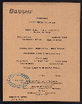 SUPPER [held by] COOLEY'S [at] "SPRINGFIELD,MASS." (HOTEL)