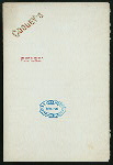 DINNER [held by] COOLEY'S [at] "SPRINGFIELD,MASS." (HOTEL)