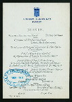DINNER [held by] CHATEAU FRONTENAC [at] "QUEBEC, CANADA" (HOTEL)