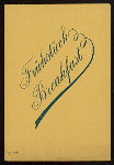 BREAKFAST [held by] HAMBURG-AMERIKA LINIE [at] EN ROUTE ABOARD EXPRESS STEAMER FURST BISMARCK (SS;)