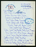 LUNCH [held by] OCEANIC STEAMSHIP CO. [at] EN ROUTE ABOARD S.S. ZEALANDIA (SS;)