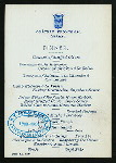 DINNER [held by] CHATEAU FRONTENAC [at] "QUEBEC, CANADA" (FOR;)
