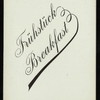 BREAKFAST [held by] HAMBURG-AMERIKA LINIE [at] EN ROUTE ABOARD EXPRESS STEAMER FURST BISMARCK (SS;)