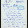LUNCH [held by] OCEANIC STEAMSHIP CO. [at] EN ROUTE ABOARD S.S.ZEALANDIA (SS;)