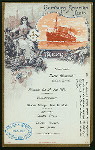 LUNCH [held by] HAMBURG-AMERIKA LINIE [at] EN ROUTE ABOARD EXPRESS STEAMER FURST BISMARCK (SS;)