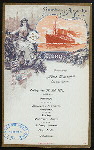 ERBSENSUPPE [held by] HAMBURG-AMERIKA LINIE [at] SCHNELLDAMPFER FURST BISMARCK (SS;)