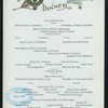 DINNER [held by] GRAND UNION [at] "SARATOGA SPRINGS, NY" (HOTEL;)