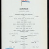 DINNER [held by] O.D. [at] ON BOARD (SS;)