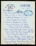 LUNCHEON [held by] OCEANIC STEAMSHIP [at] S.S. ZEALANDIA SONOMA (SS;)
