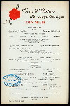 DINNER [held by] GRAND UNION [at] "SARATOGA SPRINGS, NY" (HOTEL;)