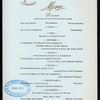 DINNER [held by] OCEANIC STEAMSHIP COMPANY [at] ON BOARD SONOMA (SS;)