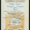 BANQUET [held by] MASONIC SOCIETY [at] "HOTEL CECIL, DAWSON CITY, CANADA" (FOR;)
