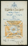 BANQUET [held by] MASONIC SOCIETY [at] "HOTEL CECIL, DAWSON CITY, CANADA" (FOR;)