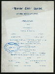 BREAKFAST [held by] LAMBS' CLUB SPECIAL [at] PULLMAN DINING CAR SERVICE (EN ROUTE?) (RR;)
