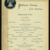BREAKFAST [held by] JOINT SPECIAL COMMITTEE OF COUNCILS OF CITY OF PHILADELPHIA ON WORLD'S COLUMBIAN EXHIBITION [at] PULLMAN DINING CAR SERVICE (RR;)