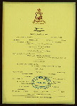 DINNER [held by] LOGAN HOUSE [at] "ALTOONA, PA" (HOTEL;)