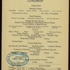 LUNCHEON [held by] HOTEL DEL CORONADO [at] "CORONADO BEACH, CA" (HOTEL;)