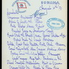 LUNCH [held by] OCEANIC STEAMSHIP CO. [at] EN ROUTE ABOARD S.S.ZEALANDIA (SS;)