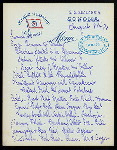 LUNCHEON [held by] OCEANIC STEAMSHIP CO. - S.S.ZEALANDIA [at] EN ROUTE (SS)