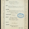 SUNDAY DINNER [held by] CAFE BOULARD [at] "NEW YORK, NY" (REST;)