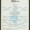 BREAKFAST [held by] CHAMPLAIN HOTEL [at] "CLINTON COUNTY, NY" (HOTEL)