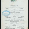 LUNCHEON [held by] CHAMPLAIN HOTEL [at] "CLINTON COUNTY, NY" (HOTEL;)