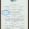 LUNCHEON [held by] CHAMPLAIN HOTEL [at] "CLINTON COUNTY, NY" (HOTEL)