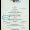 DINNER [held by] HOTEL CHAMPLAIN [at] "CLINTON, NY" (HOTEL;)