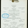 DINNER [held by] HOTEL CHAMPLAIN [at] "CLINTON, NY" (HOTEL;)